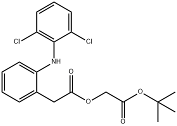 Aceclofenac tert-butyl ester Struktur