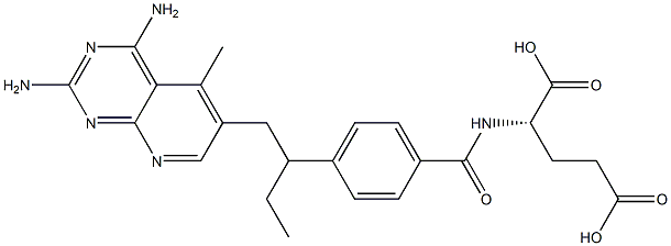 10-ethyl-5-methyl-5,10-dideazaaminopterin Struktur