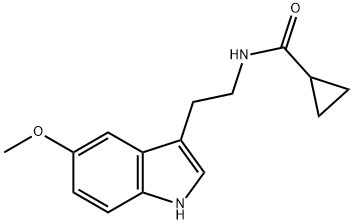 N-[2-(5-methoxyindol-3-yl)ethyl]-cyclopropylcarboxamide Struktur