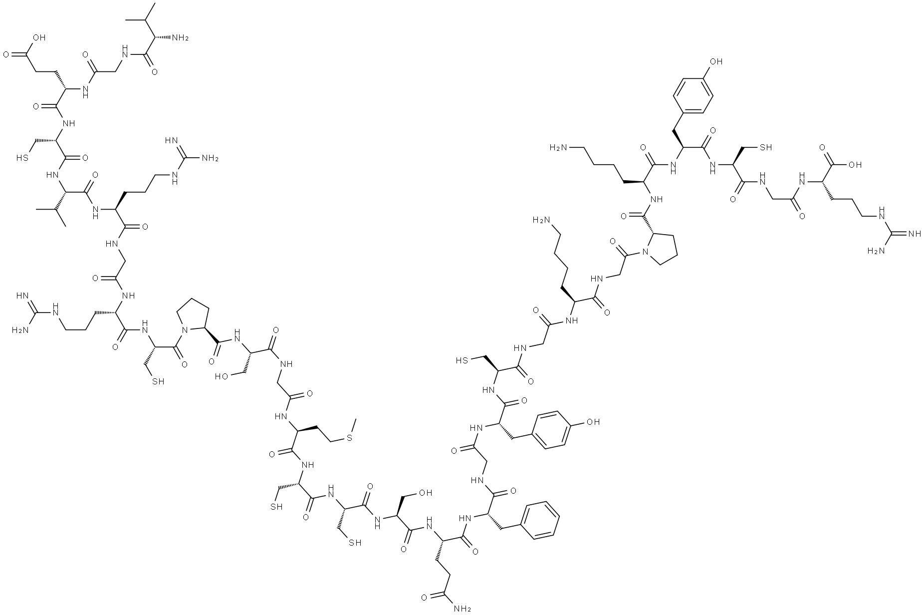 antimicrobial peptide 2, Amaranthus caudatus Struktur