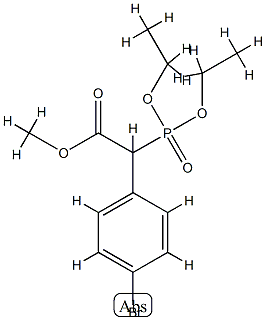 (Diethoxy-phosphoryl)-(4-bromo-phenyl)-acetic acid methyl ester Struktur