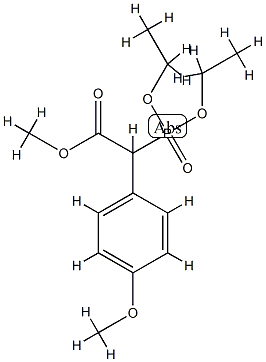 (Diethoxy-phosphoryl)-(4-methoxy-phenyl)-acetic acid methyl ester Struktur