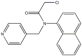 2-chloro-N-(naphthalen-1-yl)-N-((pyridin-4-yl)methyl)acetamide Struktur