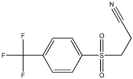 3-(4-(trifluoromethyl)phenylsulfonyl)propanenitrile Struktur