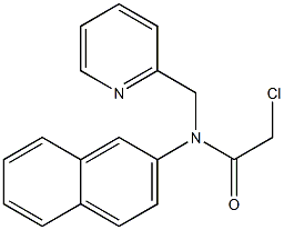 2-chloro-N-(naphthalen-2-yl)-N-((pyridin-2-yl)methyl)acetamide Struktur