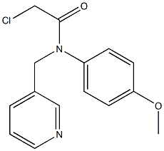 2-chloro-N-(4-methoxyphenyl)-N-((pyridin-3-yl)methyl)acetamide Struktur