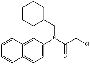 2-chloro-N-(cyclohexylmethyl)-N-(naphthalen-2-yl)acetamide Struktur