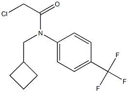 2-chloro-N-(cyclobutylmethyl)-N-(4-(trifluoromethyl)phenyl)acetamide Struktur