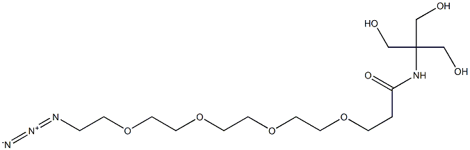 Azido-PEG4-Amido-Tris Struktur