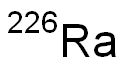 radium-226 Struktur