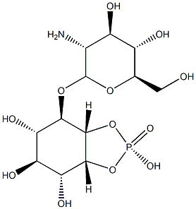 glucosaminyl-1,6-inositol-1,2-cyclic monophosphate Struktur