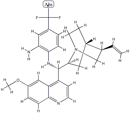 N-[(8α,9S)-6'-Methoxycinchonan-9-yl]-4-(trifluoroMethyl)-1,2-BenzenediaMine Struktur