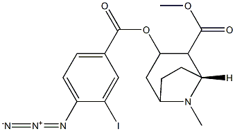 3-iodo-4-azidococaine Struktur