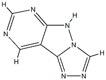 1H-1,2,4-Triazolo[4,3:1,5]pyrazolo[3,4-d]pyrimidine  (9CI) Struktur