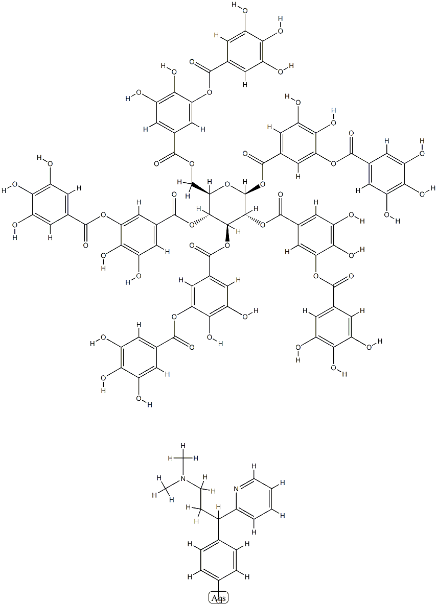 單寧酸氯苯胺, 1405-56-7, 結(jié)構(gòu)式