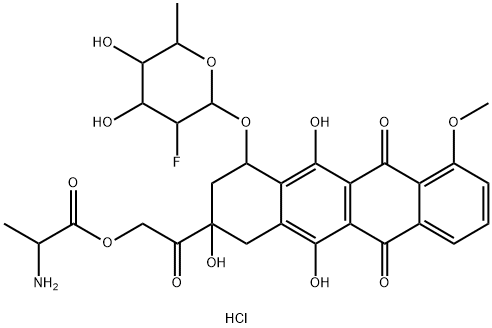 Galarubicin Struktur