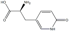 3-Pyridinepropanoicacid,-alpha--amino-1,6-dihydro-6-oxo-,(-alpha-S)-(9CI) Struktur