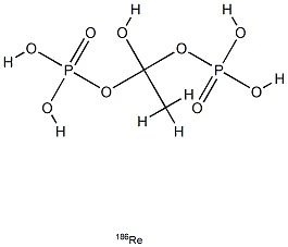 rhenium-186 HEDP Struktur