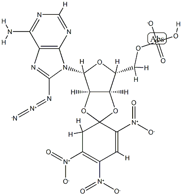 2',3'-O-(2,4,6-trinitrophenyl)-8-azido-AMP Struktur