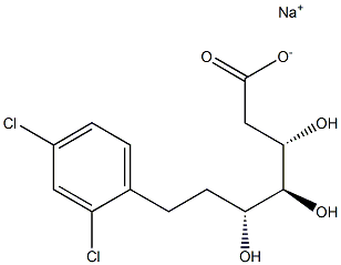 2,6,7-trideoxy-7-C-(2,4-dichlorophenyl)heptonic acid Struktur