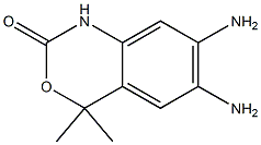 2H-3,1-Benzoxazin-2-one,6,7-diamino-1,4-dihydro-4,4-dimethyl-(9CI) Struktur