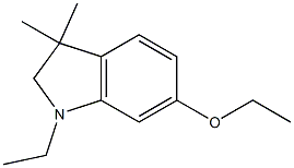 1H-Indole,6-ethoxy-1-ethyl-2,3-dihydro-3,3-dimethyl-(9CI) Struktur