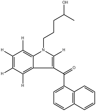 (±)-JWH 018 N-(4-hydroxypentyl) metabolite-d5 Struktur