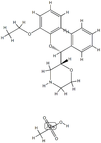 Reboxetine·methanesulfonic acid Struktur