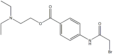 4-bromoacetamidoprocaine Struktur