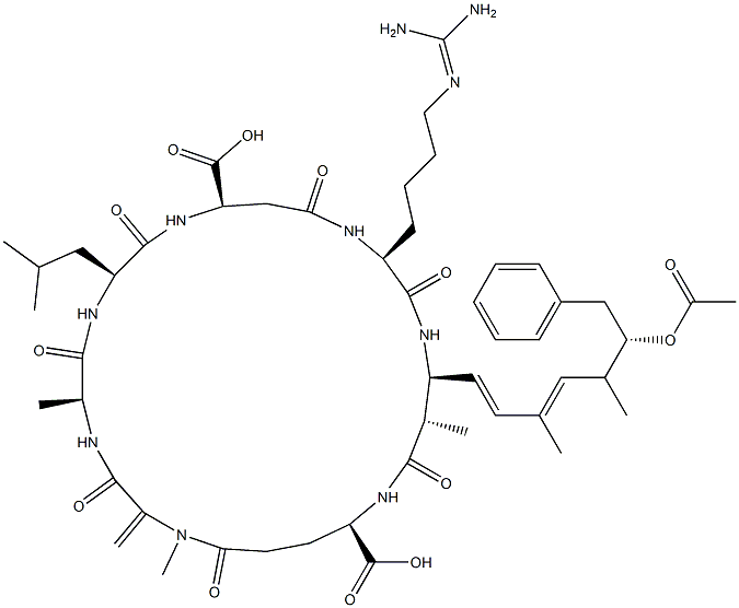 (Asp(3)-ADMAAdda(5))microcystin-LHar Struktur