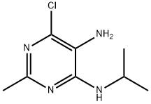 6-Chloro-N*4*-isopropyl-2-methyl-pyrimidine-4,5-diamine Struktur