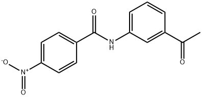 N-(3-acetylphenyl)-4-nitrobenzamide Struktur