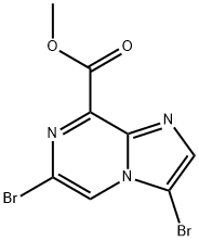 Methyl 3,6-dibromoimidazo[1,2-a]pyrazine-8-carboxylate Struktur