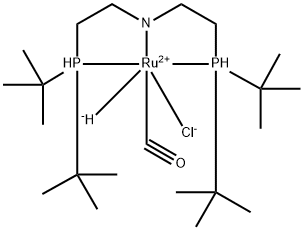 Carbonylchlorohydrido[bis(2-di-t-butylphosphinoethyl)amine]ruthenium(II) Struktur