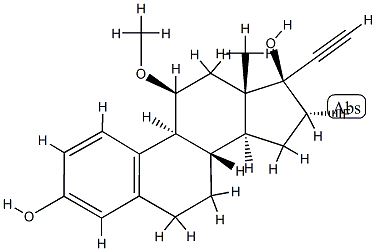 fluoromoxestrol Struktur