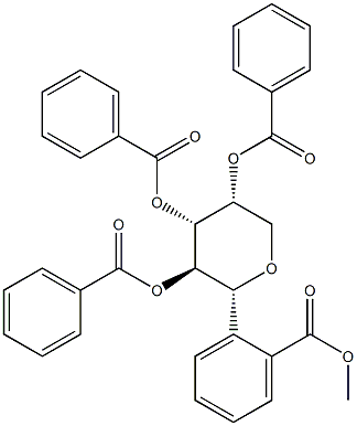 1,5-Anhydro-D-mannitol tetrabenzoate Struktur