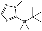 1H-1,2,4-Triazole,5-[(1,1-dimethylethyl)dimethylsilyl]-1-methyl-(9CI) Struktur