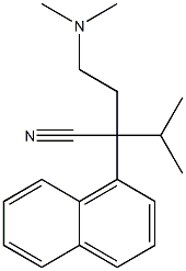 α-[2-(Dimethylamino)ethyl]-α-isopropyl-1-naphthaleneacetonitrile Struktur