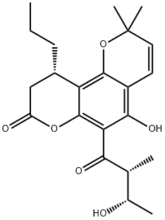 Calanolide E Struktur