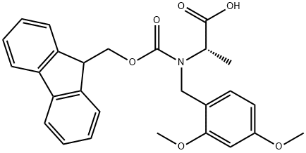 FMoc-(DMb)Ala-OH Structure