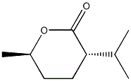 2H-Pyran-2-one,tetrahydro-6-methyl-3-(1-methylethyl)-,(3R,6S)-rel-(9CI) Struktur