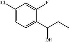 1-(4-chloro-2-fluorophenyl)propan-1-ol Struktur