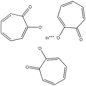 indium tris(tropolonate) Struktur