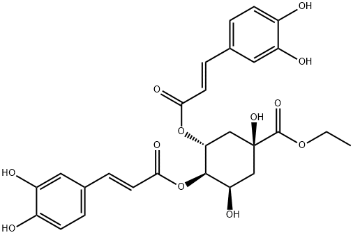 Ethyl 3,4-dicaffeoylquinate Struktur