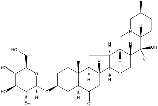 (-)-Hupehemonoside Struktur