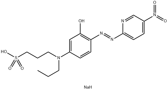 3-HYDROXY-4-(5-NITROPYRIDYLAZO)PROPYLANI Struktur