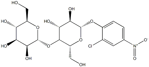 2-chloro-4-nitrophenylmaltoside Struktur