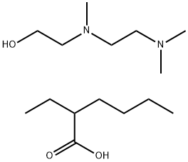 Hexanoic acid, 2-ethyl-, compd. with 2-2-(dimethylamino)ethylmethylaminoethanol Struktur