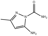 1H-Pyrazole-1-carboxamide,5-amino-3-methyl-(9CI) Struktur