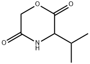 2,5-Morpholinedione,3-(1-methylethyl)-(9CI) Struktur